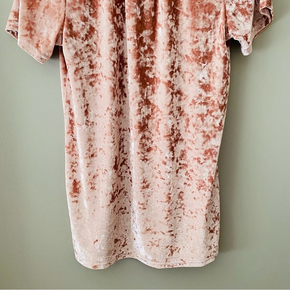 POL Velvet V-Neck Tee Shirt Pink Sz Small - Picture 8 of 8